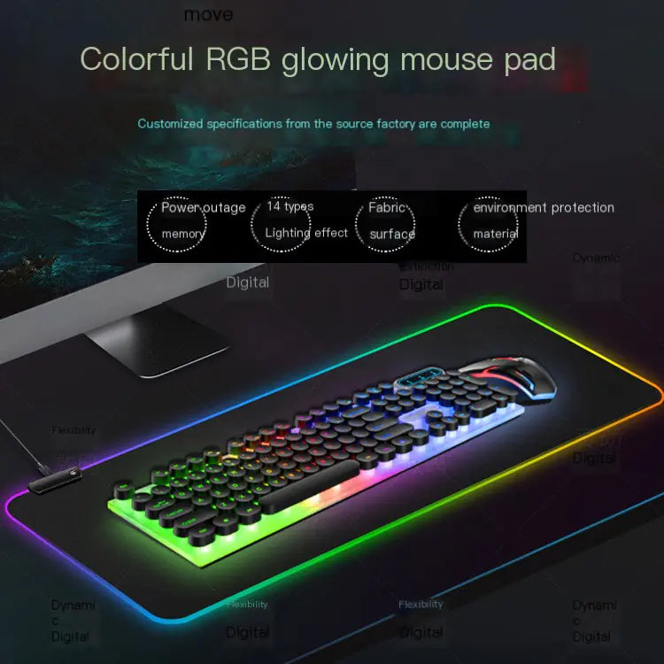 RGB Gaming Mouse Pad with Wireless Charging
