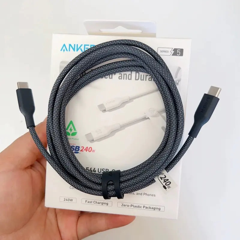 Anker 240W USB-C Fast Charging Cable - 6ft Woven