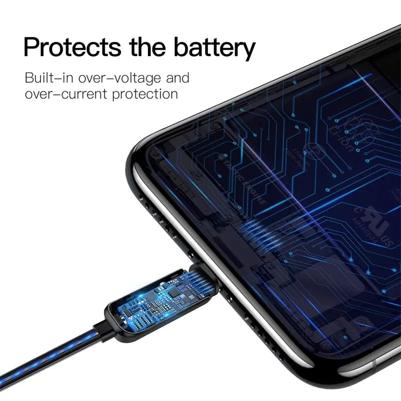 Baseus Glowing LED Lightning Cable for iPhone