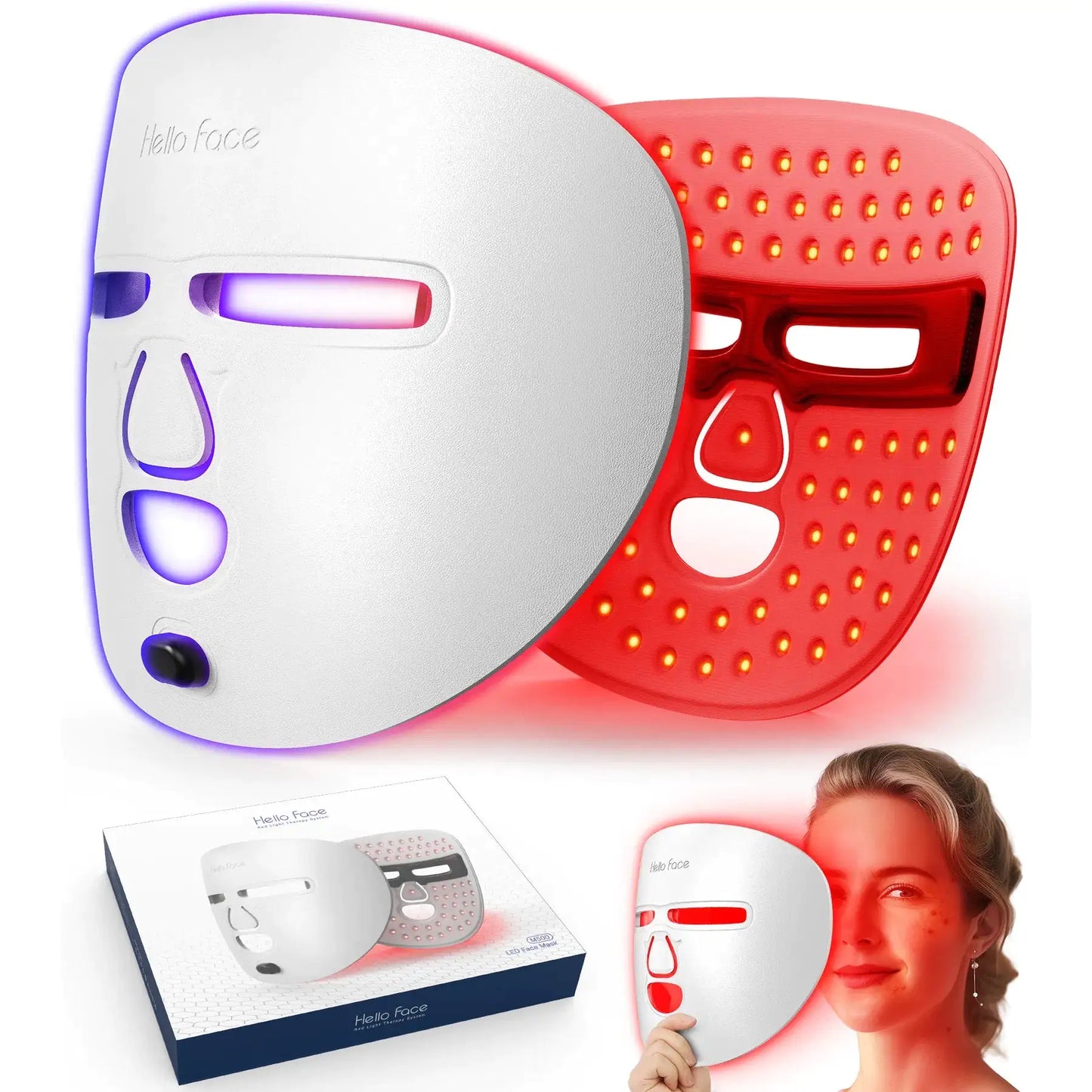 Red Light Therapy LED Face Mask