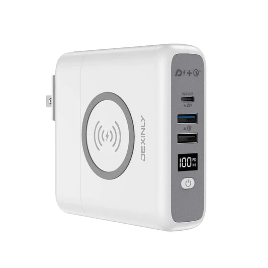 DEXINLY 3-in-1 Power Bank & Wall Charger - 10000mAh, PD20W