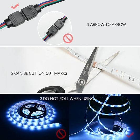 Bluetooth App-Controlled RGB LED Strip Light