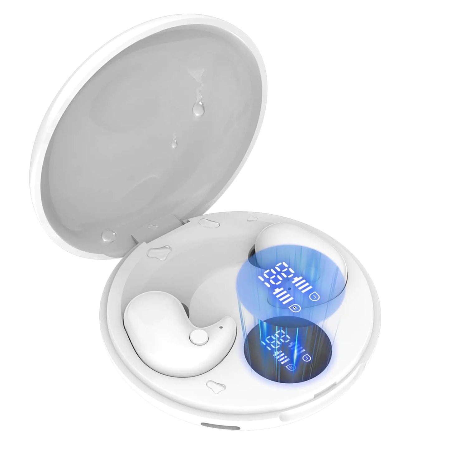 Invisible Sleep Earbuds - Bluetooth 5.3, IP7 Waterproof, 24H Playback