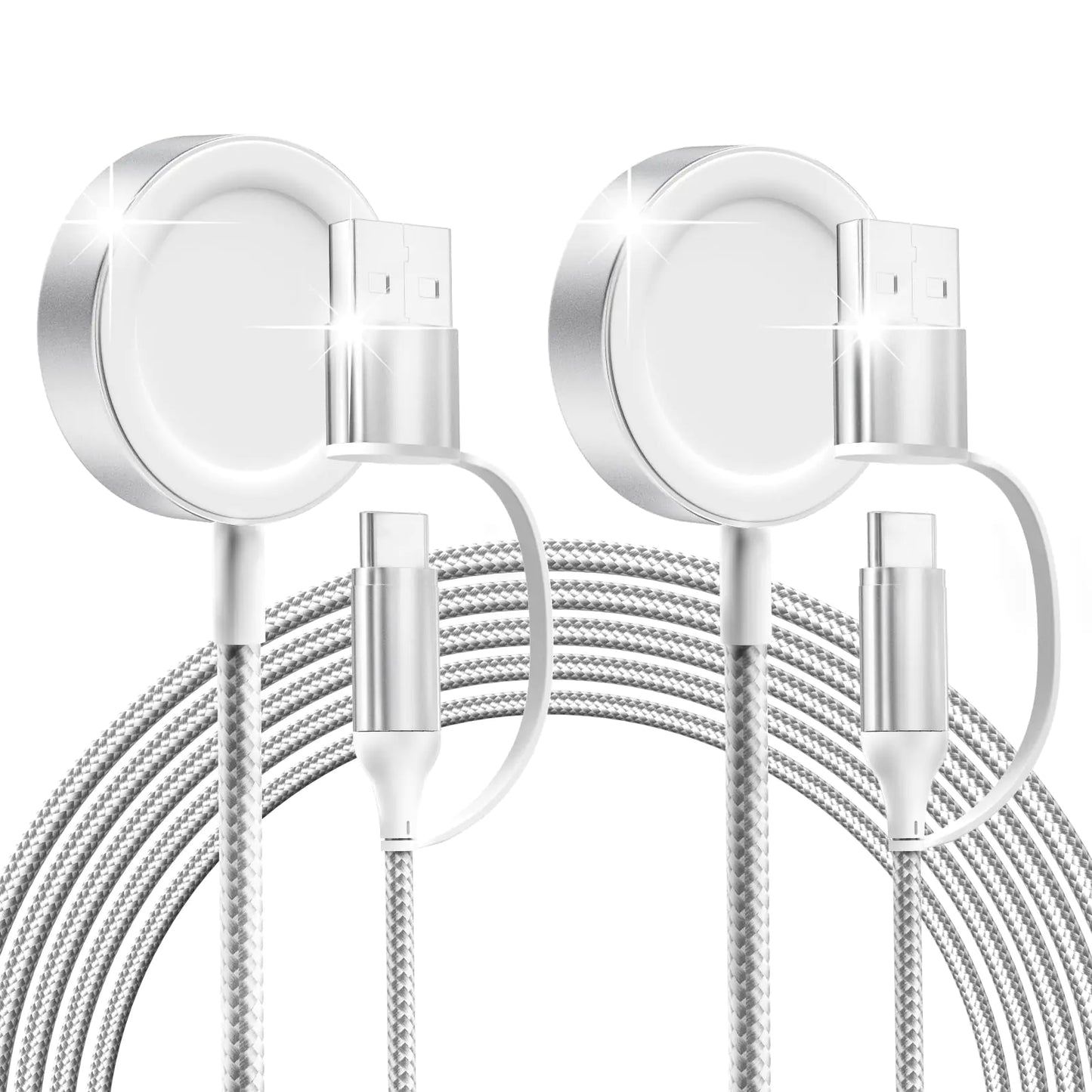Apple Watch Magnetic Charging Cable (2-Pack) - USB-C/USB-A